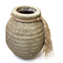Wazon Dzban rustykalny z ozdobnym sznurem 25cm